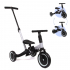 Billy 4-in-1 Kinderfiets met Duwstang Gio Zwart - Grijs