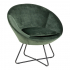 Smuk Fauteuil en Velours Lucena Vert