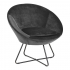 Smuk Fauteuil en Velours Lucena Gris