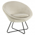 Smuk Fauteuil en Velours Lucena Sable