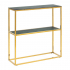 Smuk Table Console 79,5 cm Saga Vert Marbre - Or