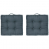 Eazy Living Vloerkussen 40 x 40 cm Tiago Donkerblauw - 2 Stuks